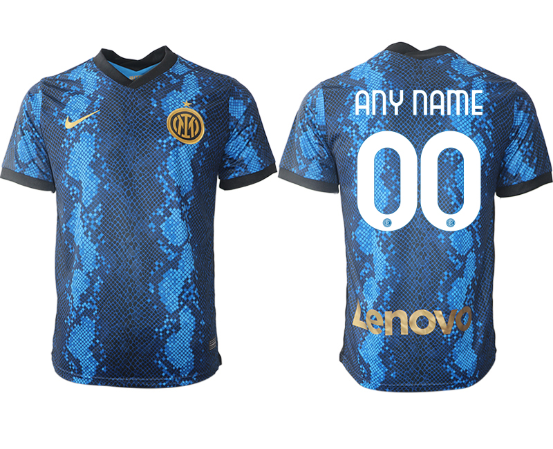 Cheap Men 2021-2022 Club Inter Milan home blue aaa versio customized Nike Soccer Jersey